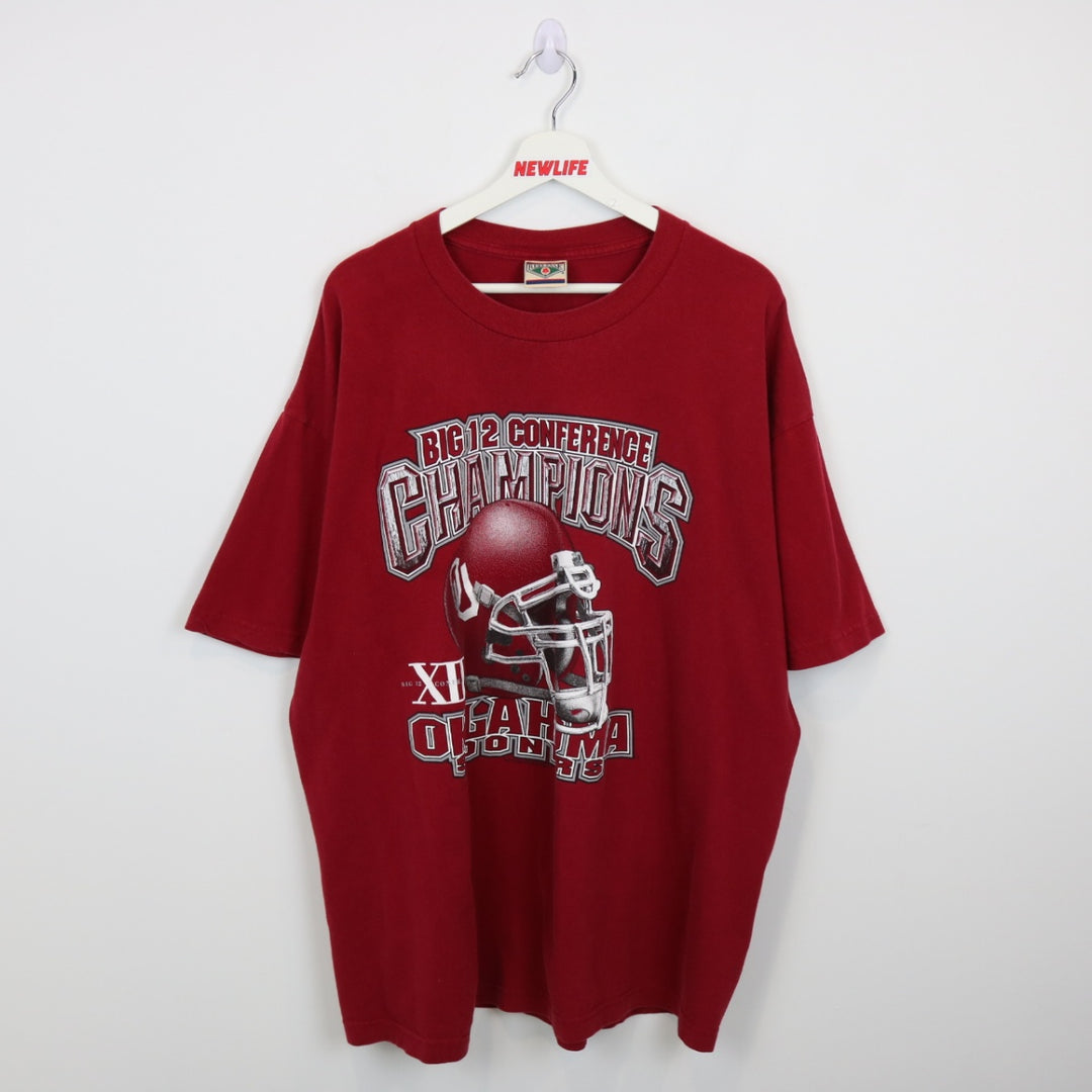 Vintage 00's University of Oklahoma Sooners Football Tee - XL-NEWLIFE Clothing