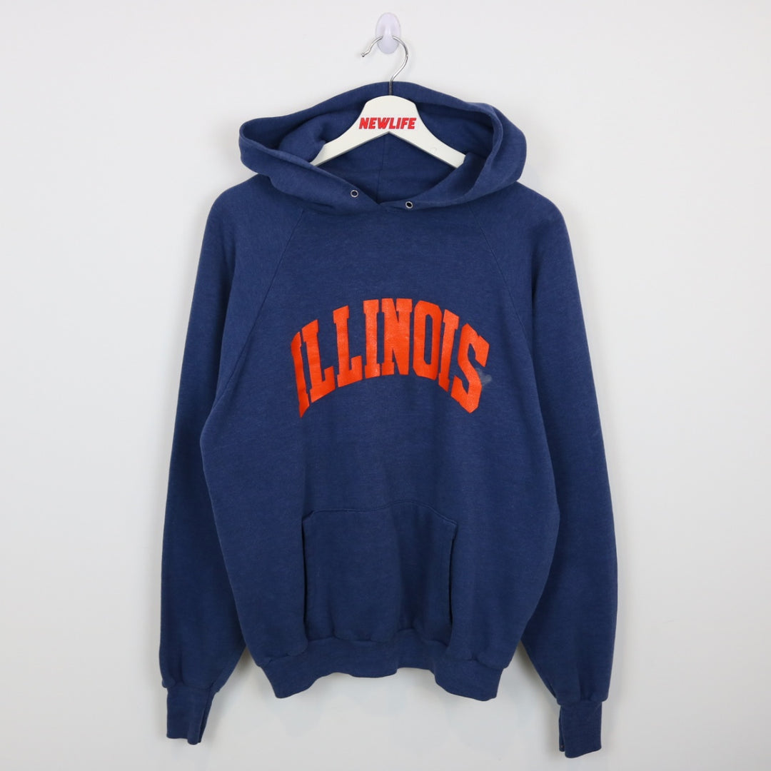 Vintage 80's University of Illinois Hoodie - M-NEWLIFE Clothing