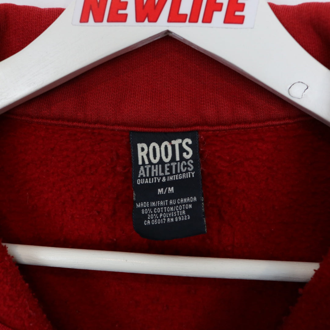 Vintage 90's Roots Quarter Zip Sweater - L-NEWLIFE Clothing