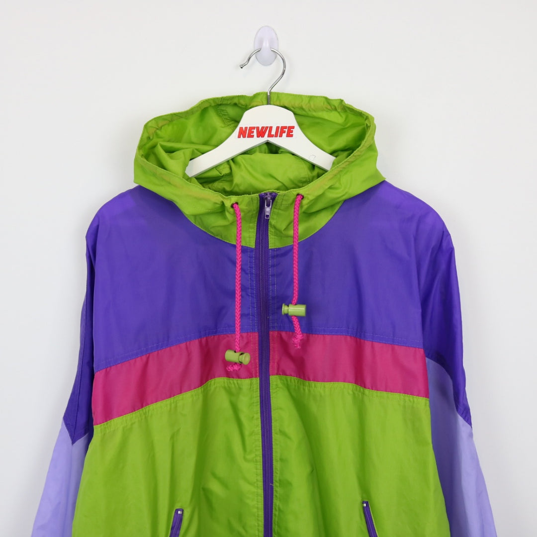 Vintage 90's Active Spirit Windbreaker Jacket - L-NEWLIFE Clothing
