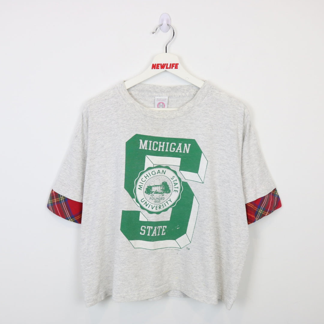 Vintage 90's Michigan State University Tee - L-NEWLIFE Clothing