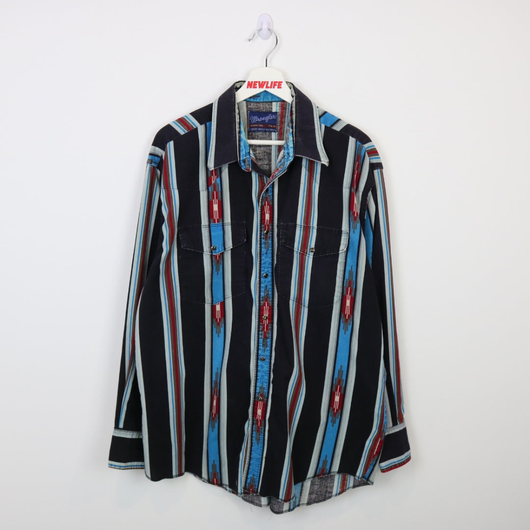 Vintage 90's Wrangler Western Button Up - L-NEWLIFE Clothing