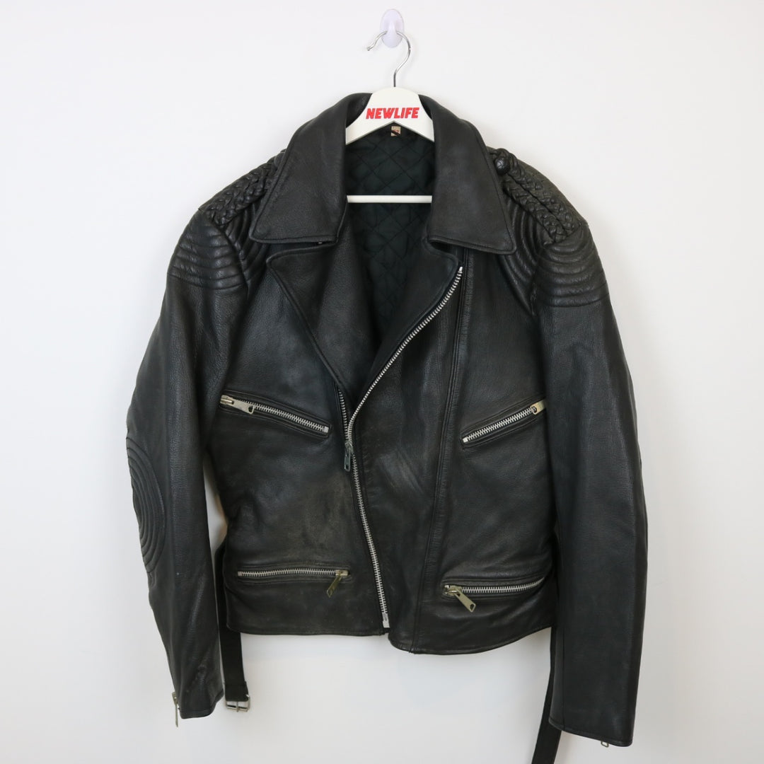 Vintage 90's Leather Biker Jacket - M-NEWLIFE Clothing