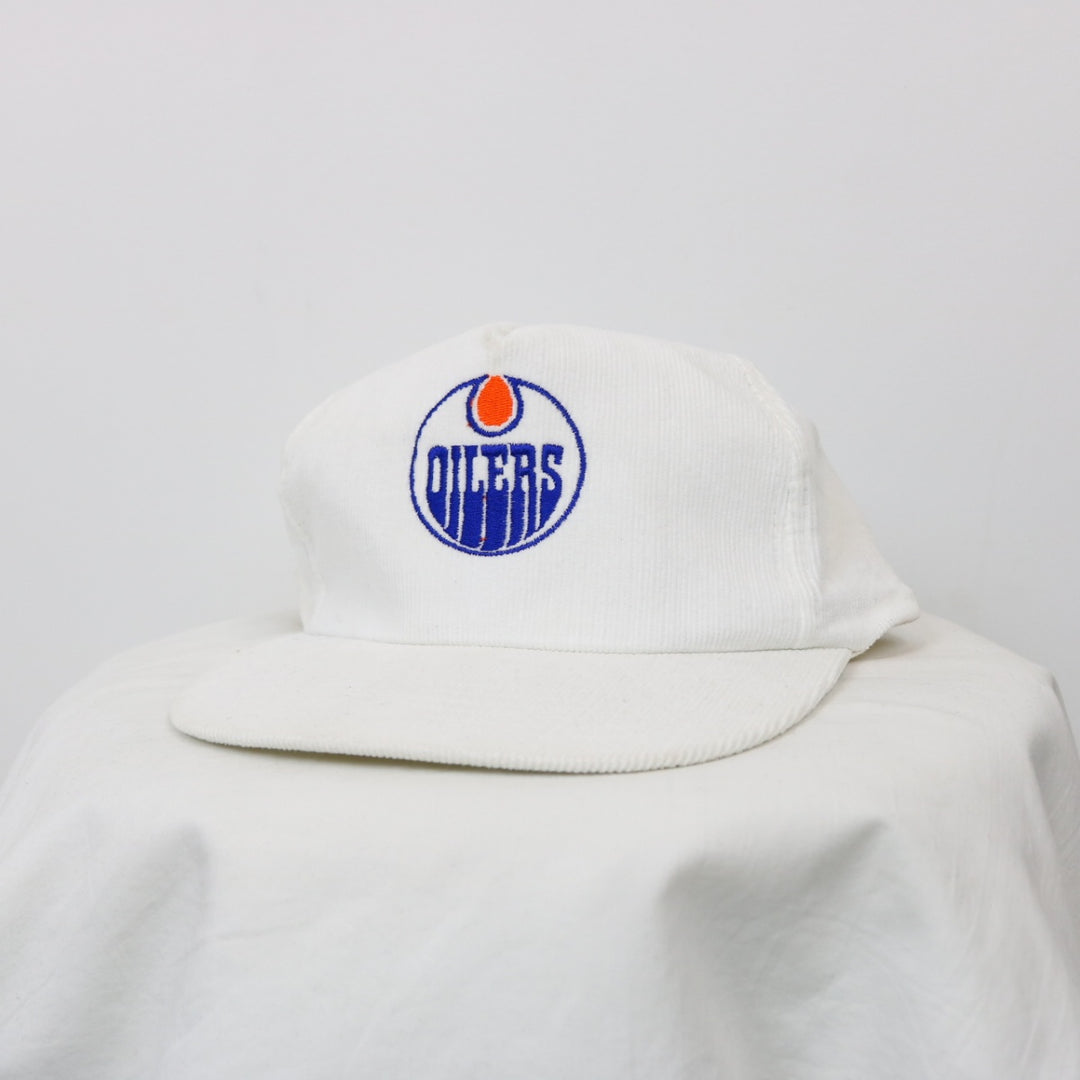 Vintage 1990 Edmonton Oilers Stanley Cup Corduroy hat - OS-NEWLIFE Clothing