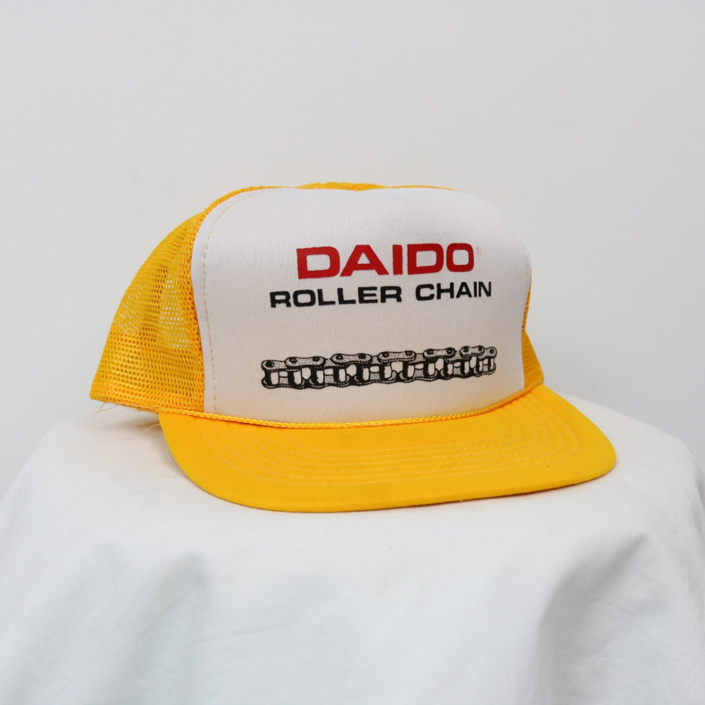 Vintage 80's Daido Roller Chain Trucker Hat - OS-NEWLIFE Clothing