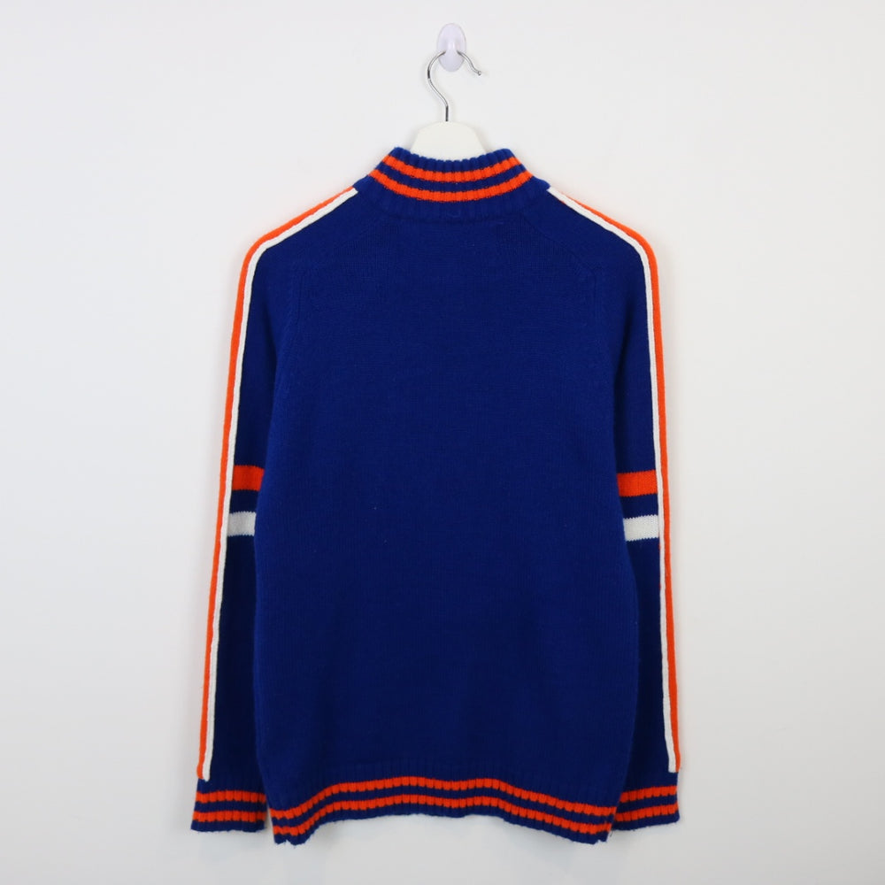 Edmonton Oilers Quarter Zip Knit Sweater - XS/S-NEWLIFE Clothing