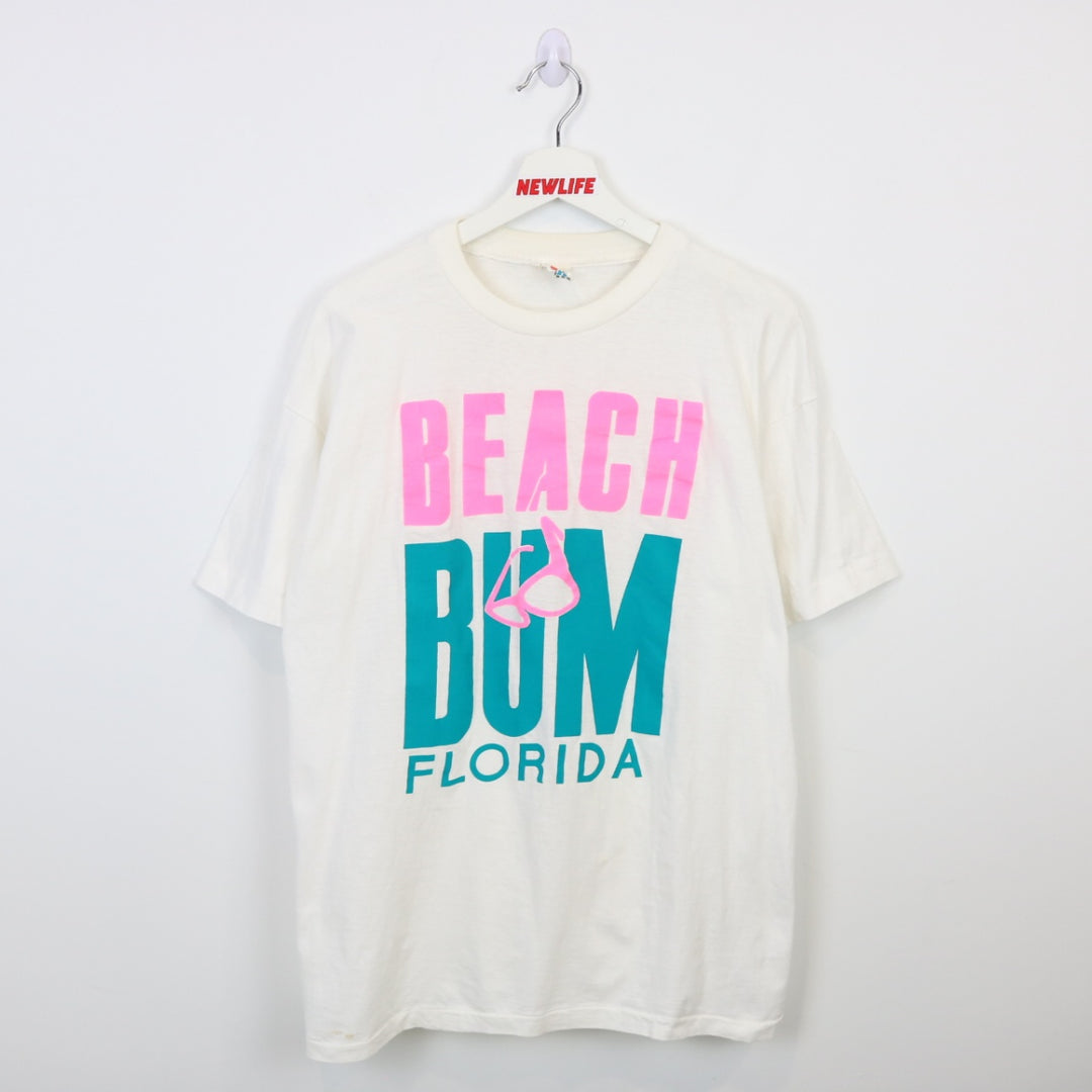 Vintage 90's Beach Bum Florida Tee - L-NEWLIFE Clothing