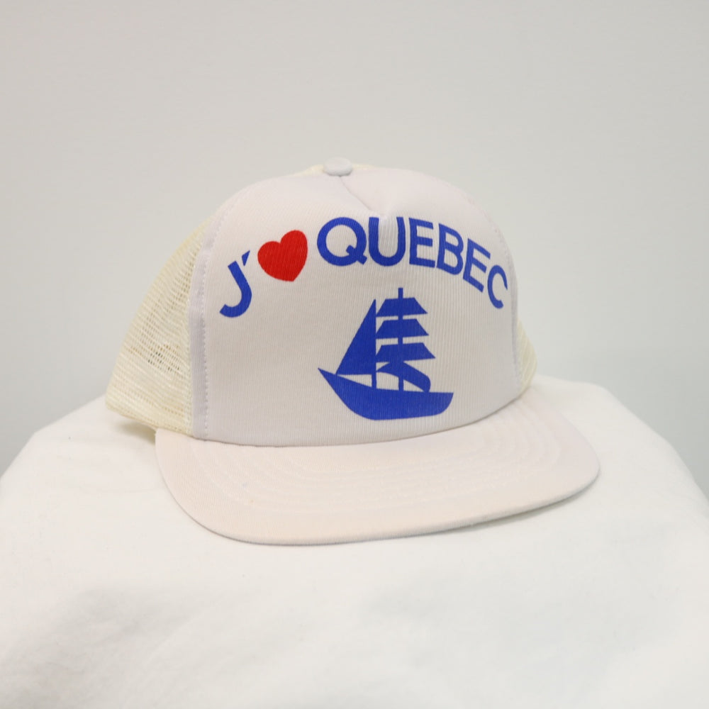 Vintage 80's J'Adore Quebec Trucker Hat - OS-NEWLIFE Clothing