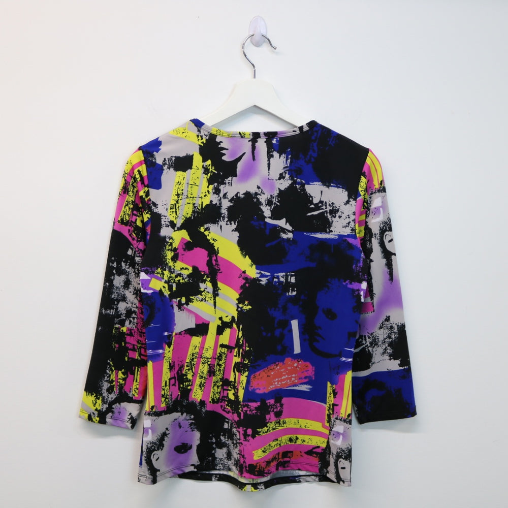 Y2K Abstract Art Print Tee - S-NEWLIFE Clothing