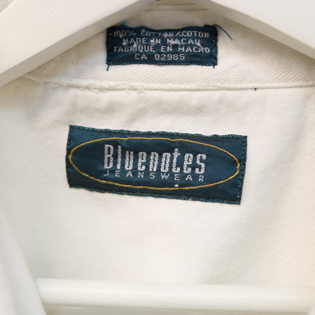 Vintage Blue Notes Denim Button Up - S-NEWLIFE Clothing