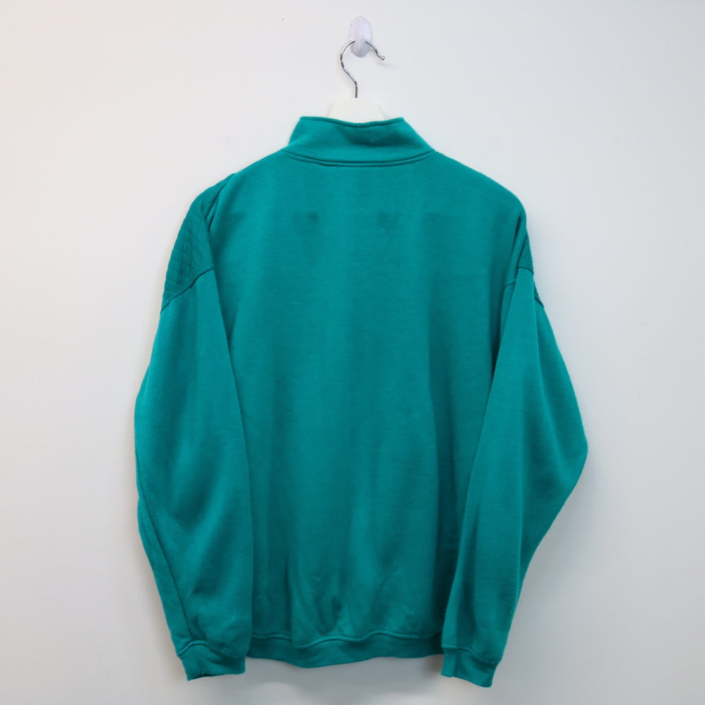 Vintage Half Zip Leaf Sweater - S-NEWLIFE Clothing