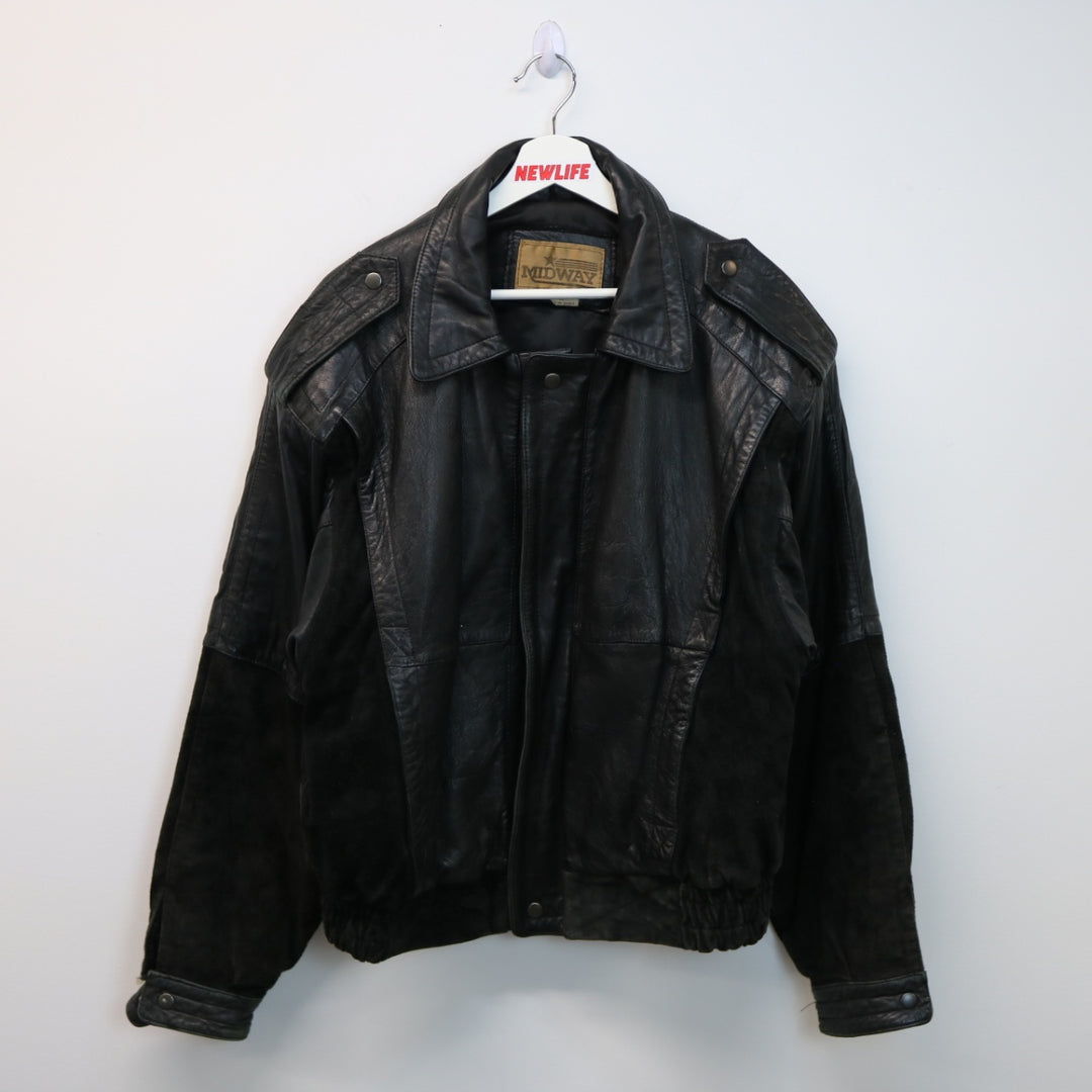 Vintage Midway Leather Jacket - M/L-NEWLIFE Clothing