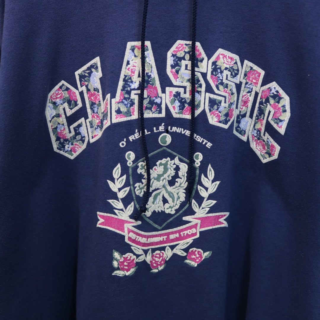 Vintage Classsic University Floral Hoodie - XL-NEWLIFE Clothing