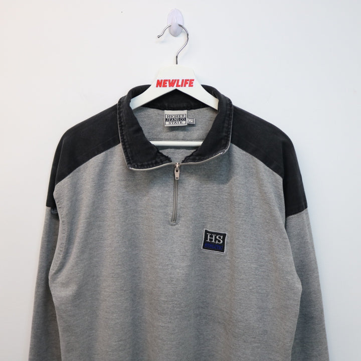 Vintage Higher State Athletic Quarter Zip Sweater - L-NEWLIFE Clothing