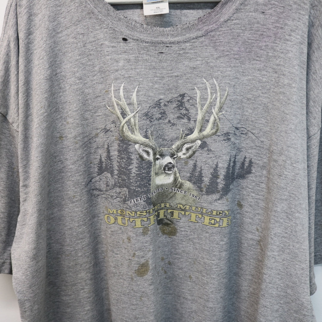 Vintage Monster Mulley Outfitter Deer Tee - XXL-NEWLIFE Clothing