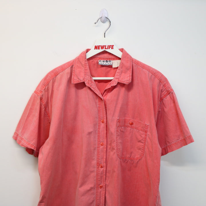 Vintage Ice Fire Short Sleeve Button Up - L-NEWLIFE Clothing