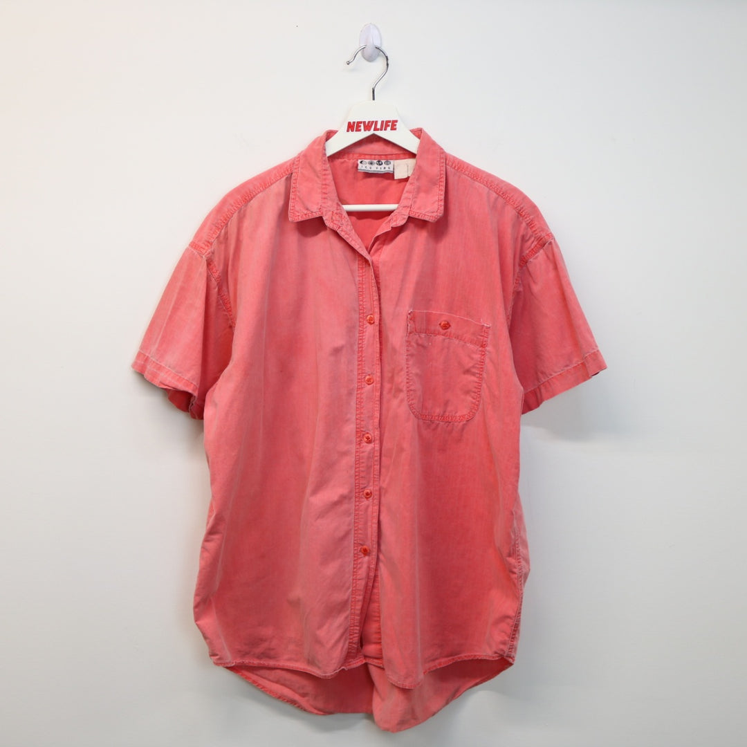 Vintage Ice Fire Short Sleeve Button Up - L-NEWLIFE Clothing