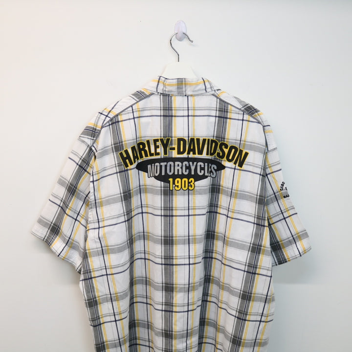Harley Davidson Plaid Short Sleeve Button Up - XXL-NEWLIFE Clothing