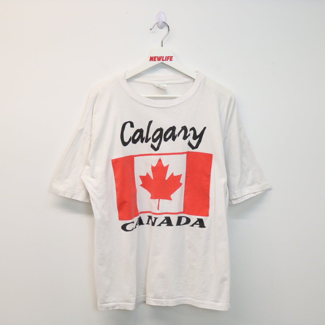 Vintage 90's Calgary Canada Tee - L-NEWLIFE Clothing