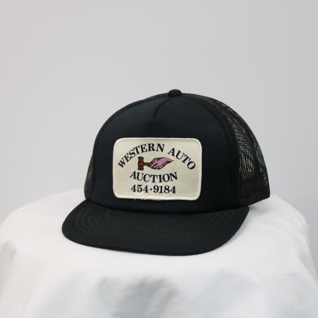 Vintage 80's Western Auto Auction Trucker Hat - OS-NEWLIFE Clothing