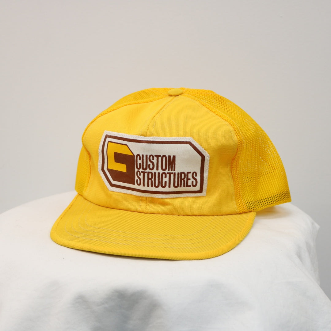Vintage 80's Custom Structures Trucker Hat - OS-NEWLIFE Clothing