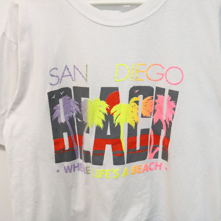 Vintage 90's San Diego beach Tee - L-NEWLIFE Clothing