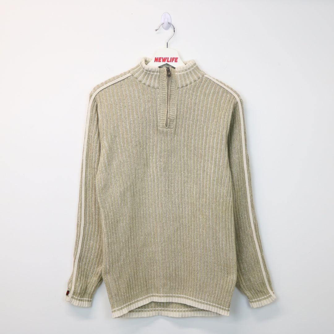 Vintage Point Zero Quarter Zip Knit Sweater - S-NEWLIFE Clothing