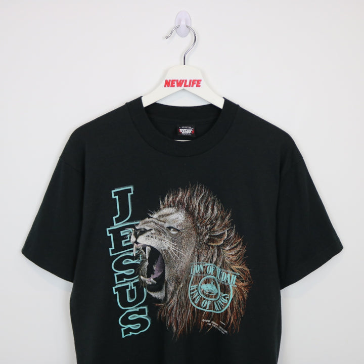 Vintage 1991 Lion of Judah Jesus Tee - M-NEWLIFE Clothing