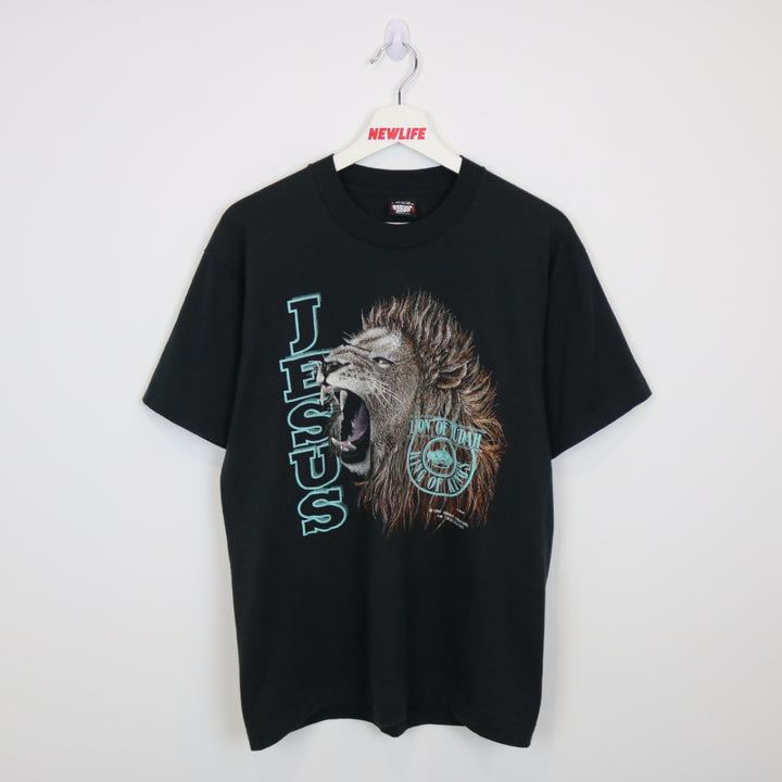 Vintage 1991 Lion of Judah Jesus Tee - M-NEWLIFE Clothing