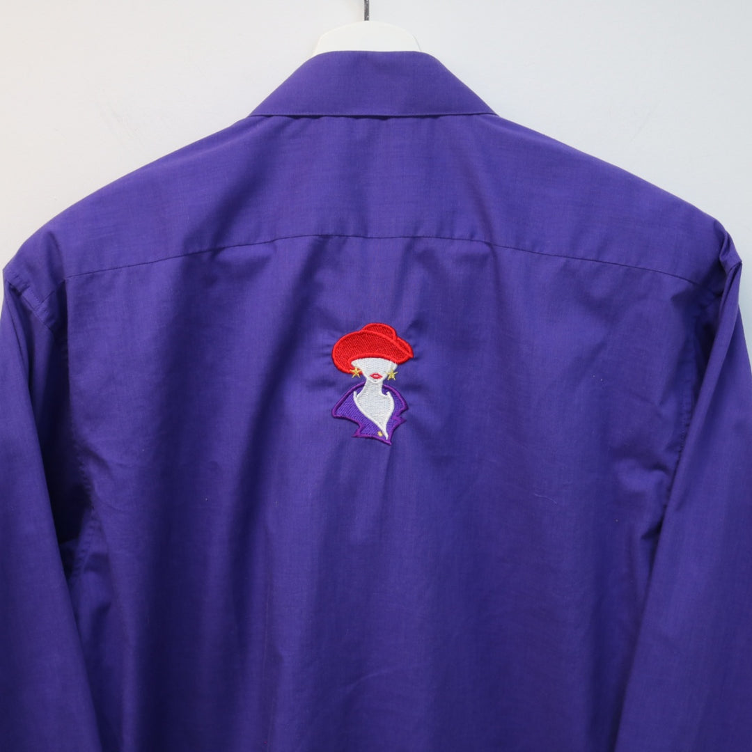 Vintage 90's Shopping Get Lucky Button Up - M-NEWLIFE Clothing