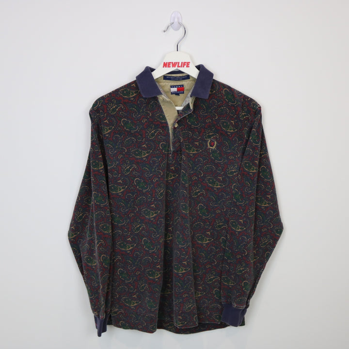 Vintage 90's Tommy Hilfiger Paisley Polo Shirt - XS-NEWLIFE Clothing