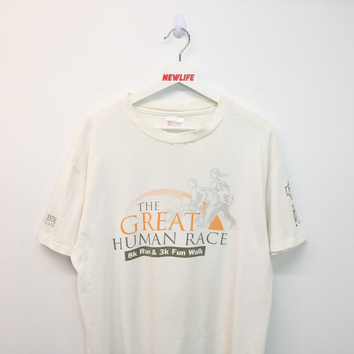 Vintage 90's The Great Human Race Tee - L-NEWLIFE Clothing