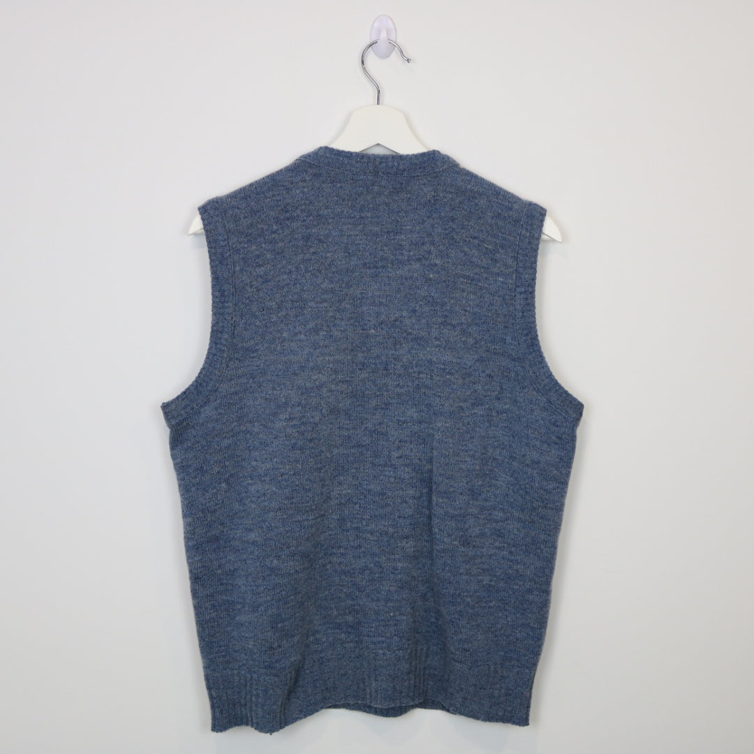 Vintage 80's Cooper Patterned Knit Sweater Vest - M-NEWLIFE Clothing