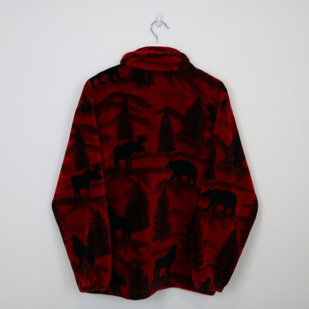 Vintage 90's Forest Nature Fleece Jacket - M-NEWLIFE Clothing