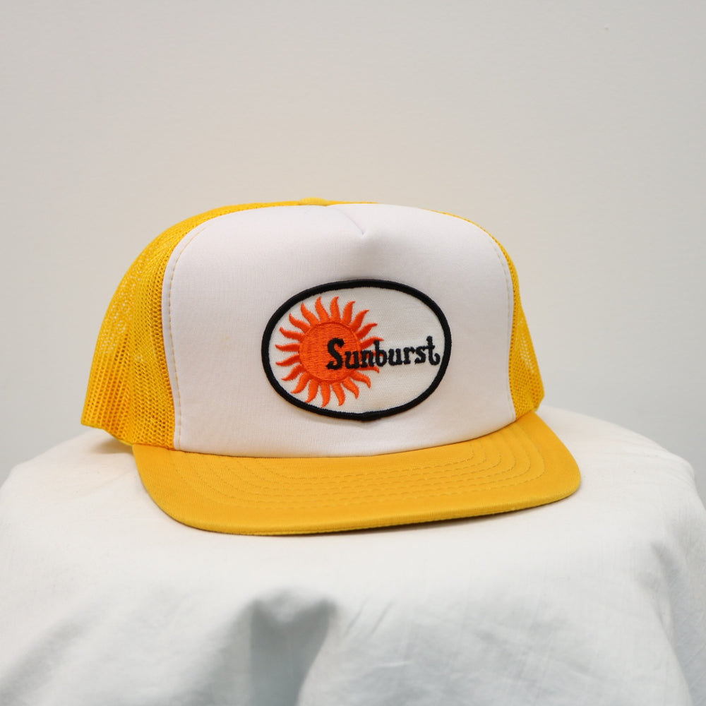 Vintage 80's Sunburst Trucker Hat - OS-NEWLIFE Clothing