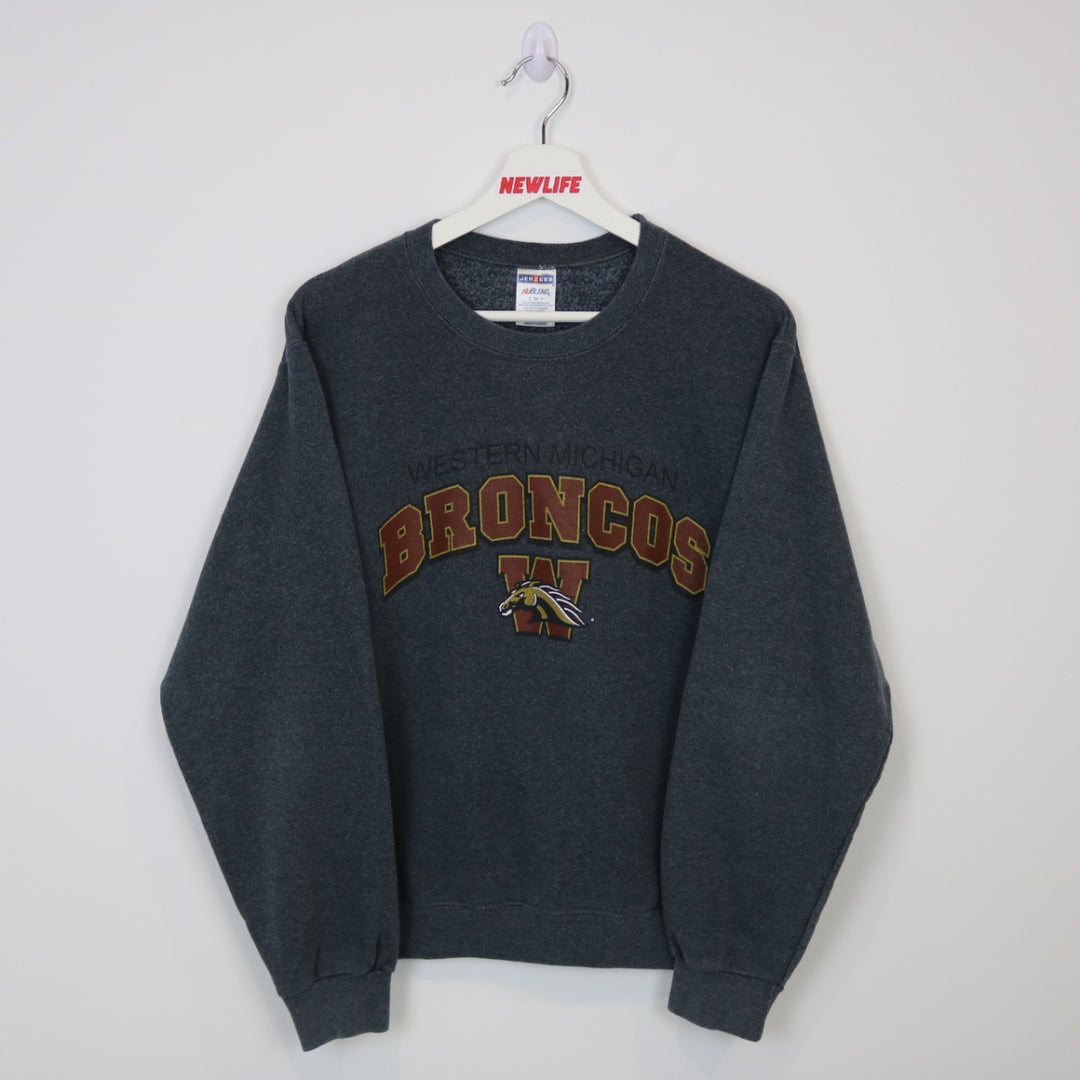 Vintage 00's Western Michigan Broncos Crewneck - S-NEWLIFE Clothing