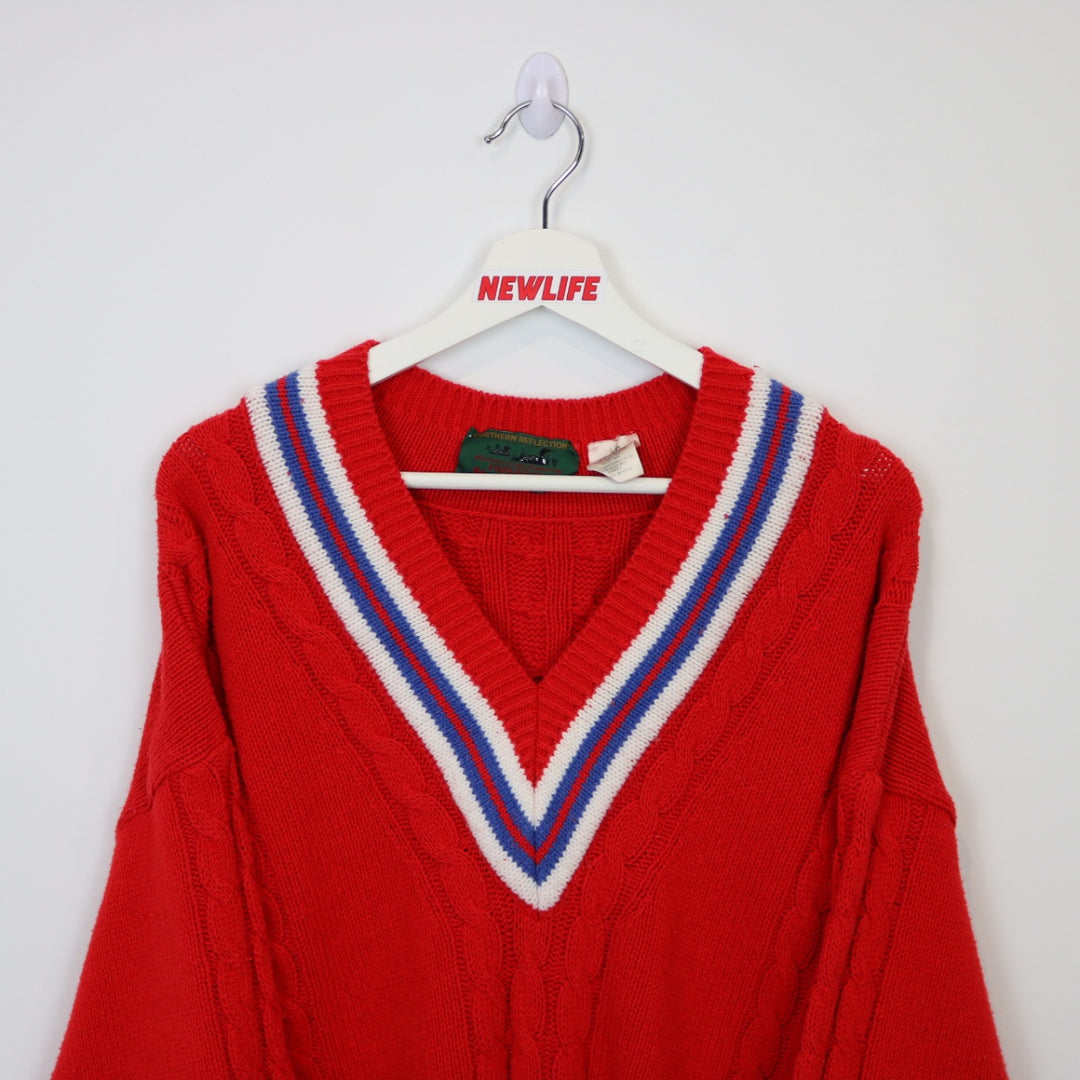 Vintage 90's Northern Reflections Cable Knit Sweater - L-NEWLIFE Clothing