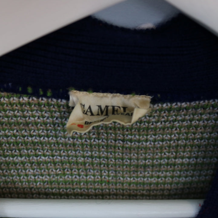 Vintage Camela Flower Patterned Knit Cardigan - XS-NEWLIFE Clothing