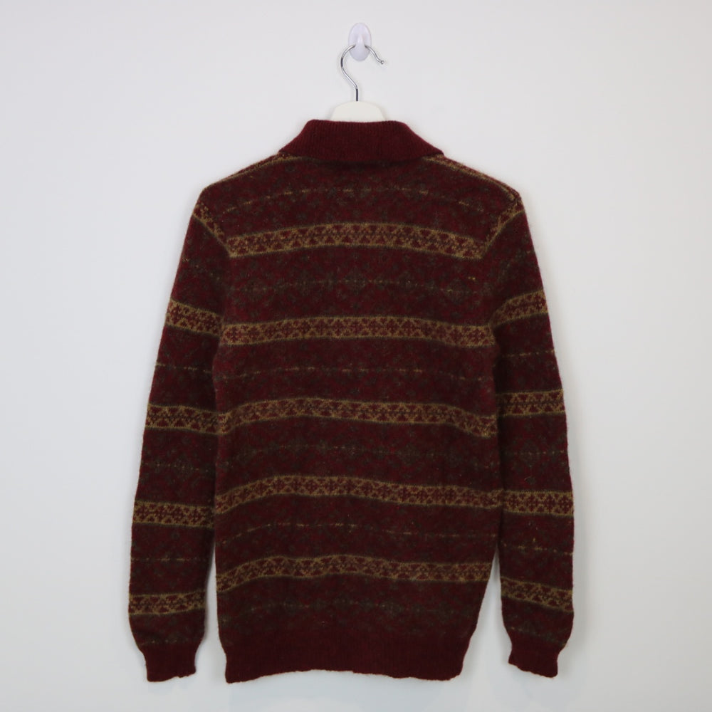 Vintage Striped Wool Knit Jacket - XS-NEWLIFE Clothing