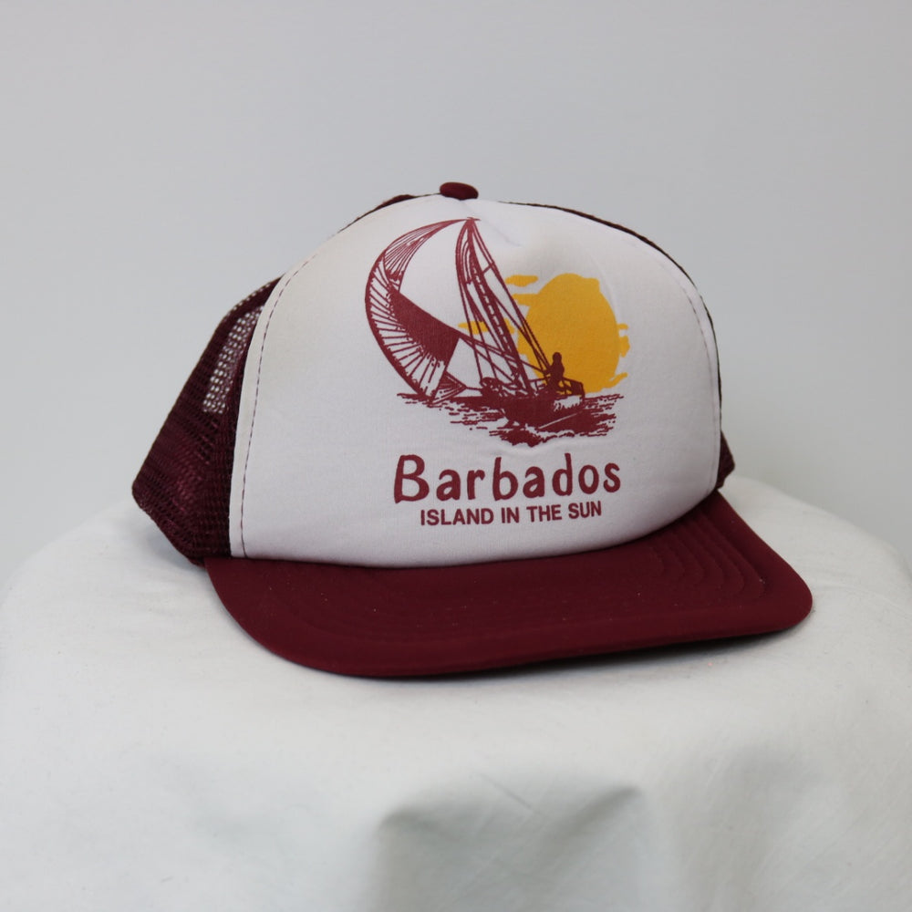 Vintage 80's Barbados Trucker Hat - OS-NEWLIFE Clothing