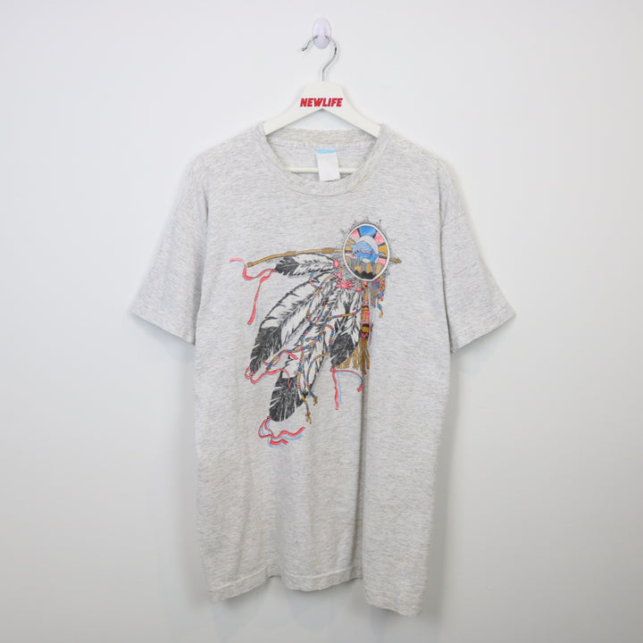 Vintage 90's Indigenous Feather Tee - XL-NEWLIFE Clothing