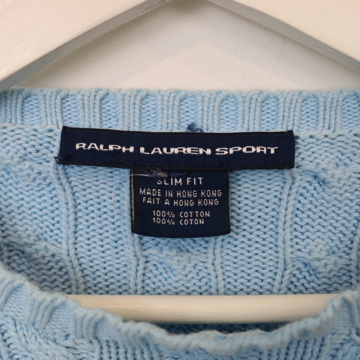Vintage Ralph Lauren Cropped Knit Sweater - S-NEWLIFE Clothing