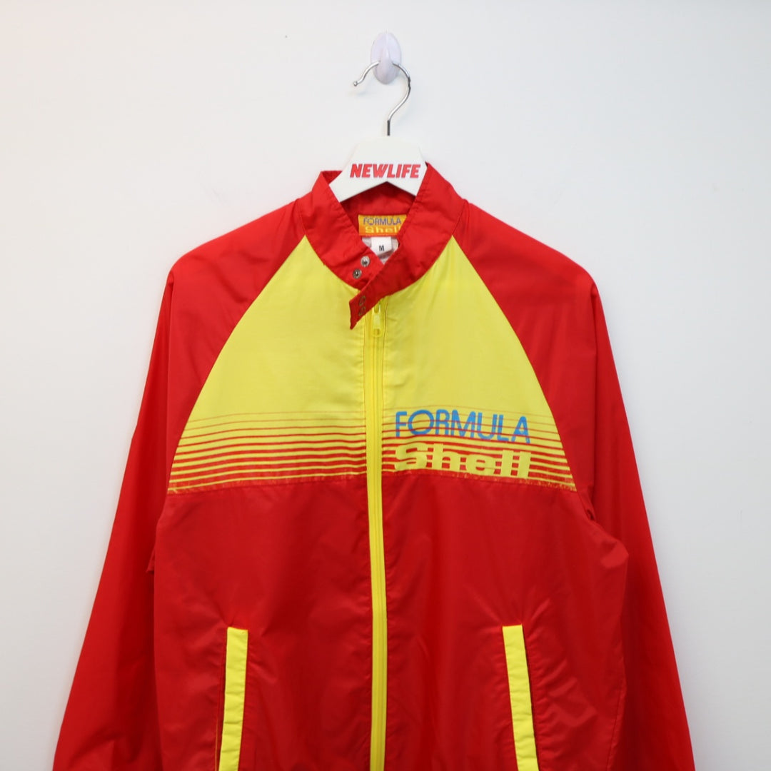 Vintage 80's Formula Shell Racing Windbreaker Jacket - M-NEWLIFE Clothing
