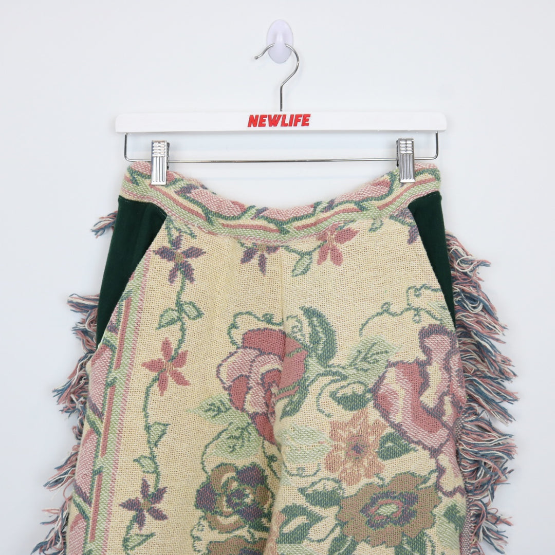 Reworked Vintage Flower Tapestry Pants - M-NEWLIFE Clothing