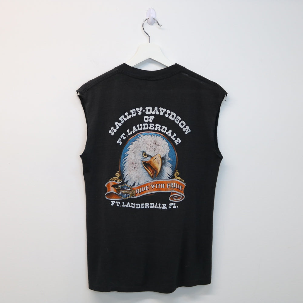 Vintage 1987 3D Emblem Harley Davidson Florida Tee - M-NEWLIFE Clothing