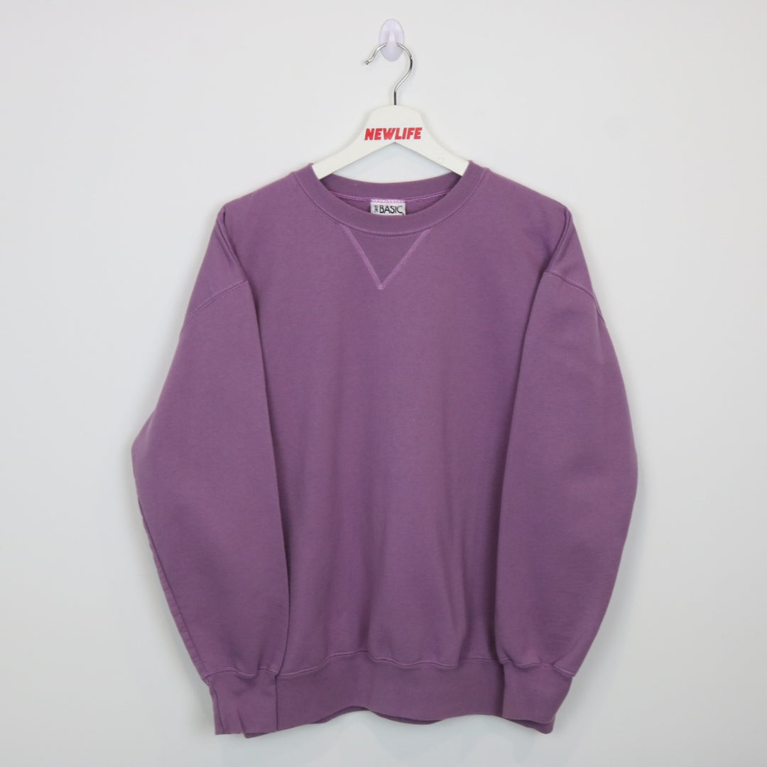 Vintage 90's Simply Basic Blank Crewneck - L-NEWLIFE Clothing