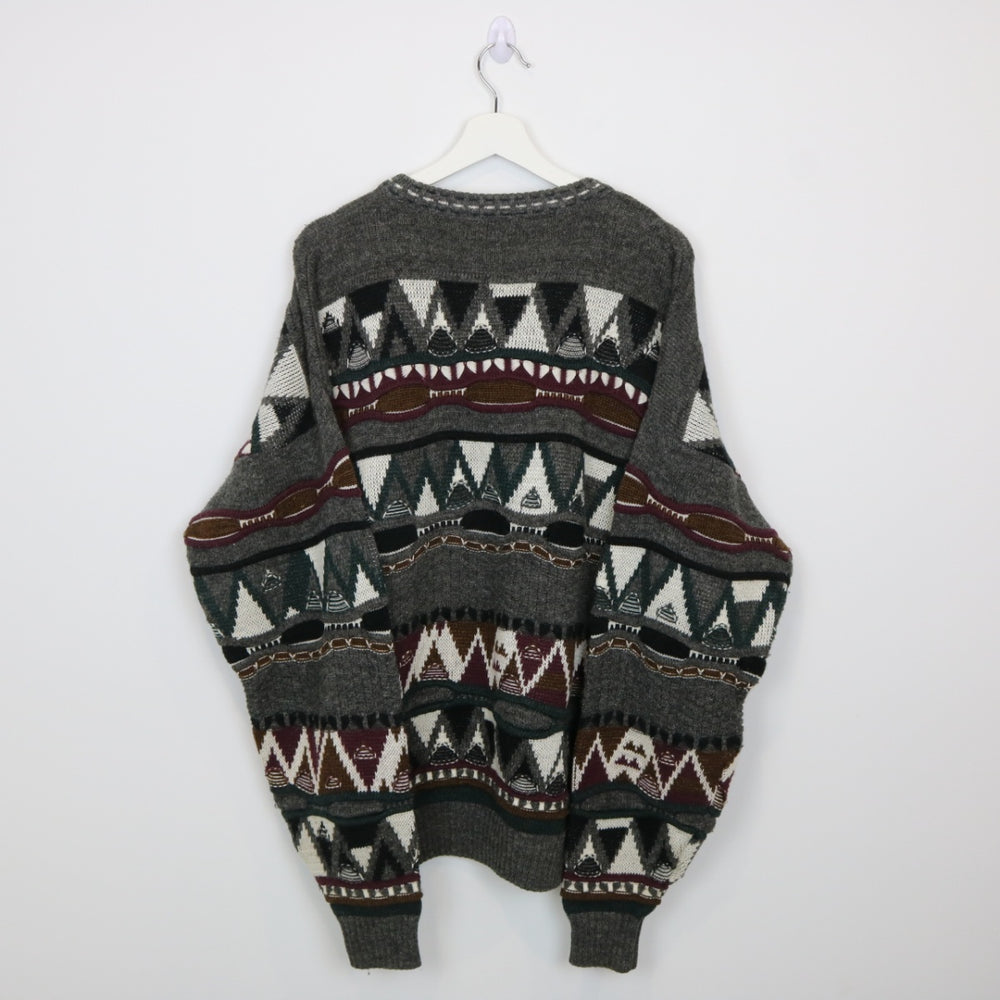 Vintage 90's Coogi Style Textured Knit Sweater - XL-NEWLIFE Clothing