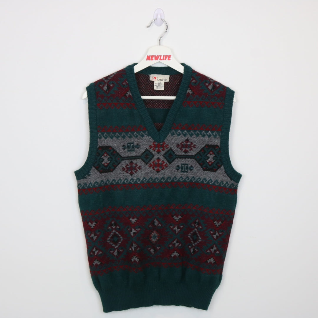 Vintage 80's Lumiere Knit Sweater Vest - S-NEWLIFE Clothing