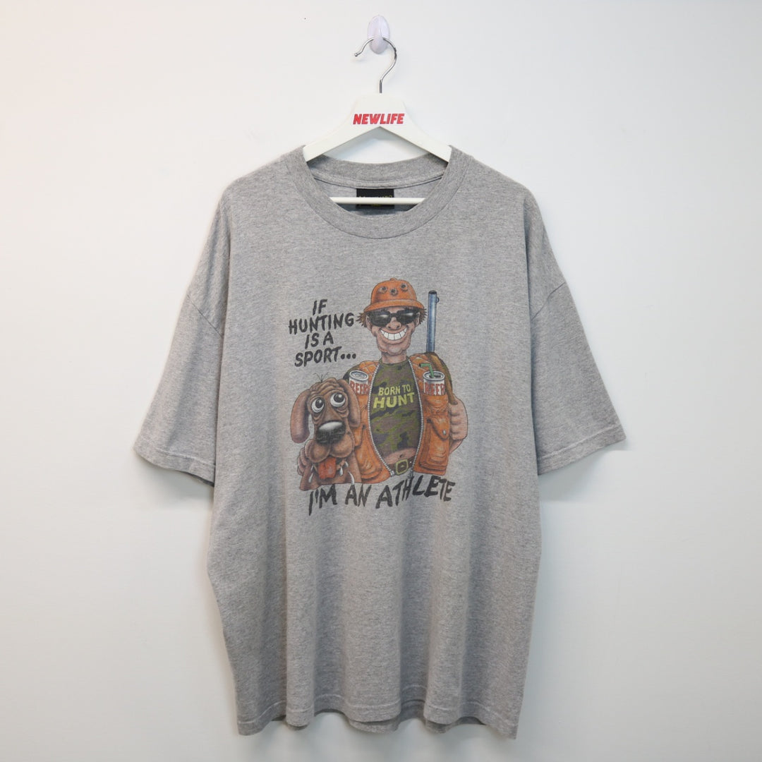 Vintage 90's If Hunting is a Sport Tee - XXL-NEWLIFE Clothing