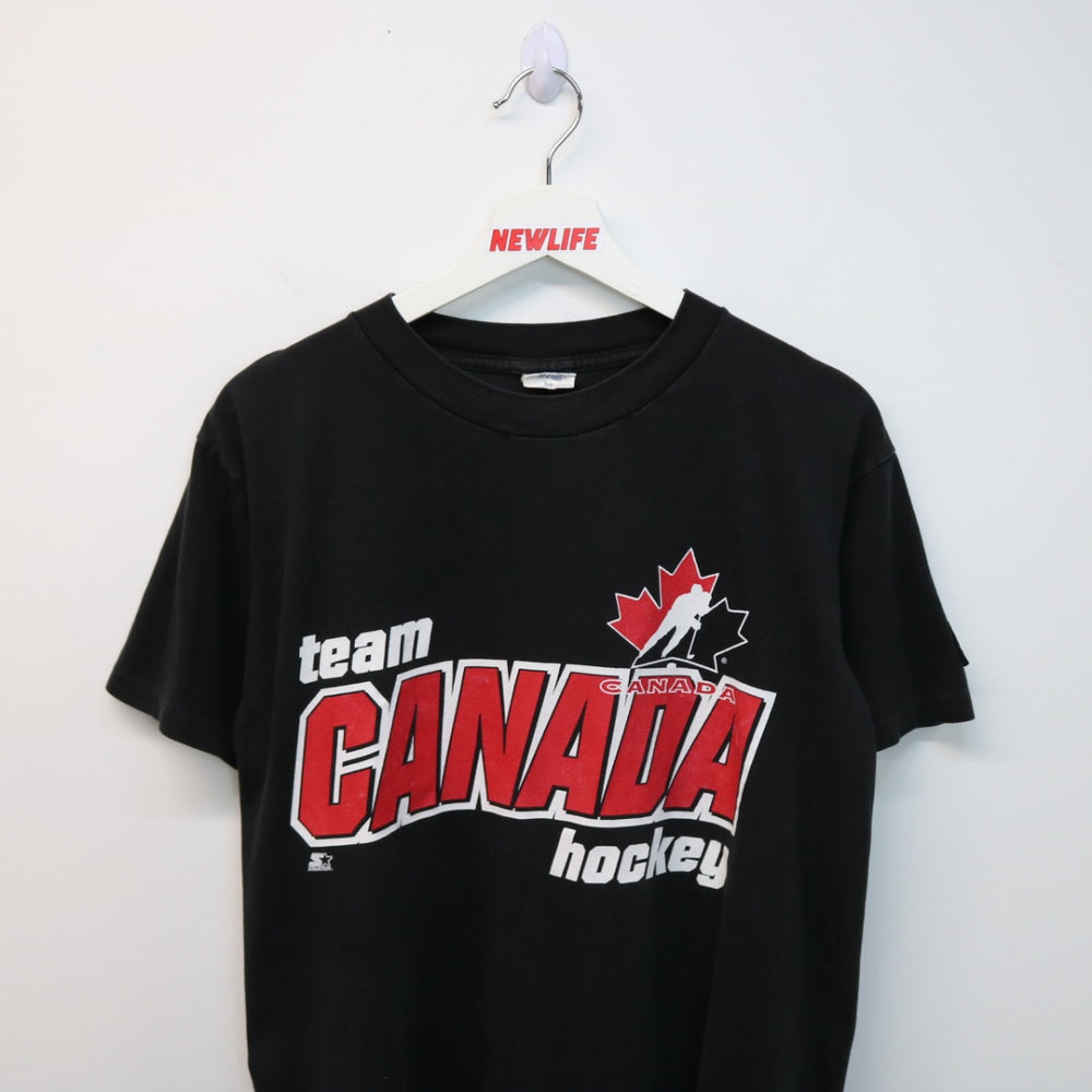 Vintage 90's Team Canada Hockey Starter Tee - S-NEWLIFE Clothing